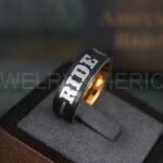 Ride or Die Rings, Ride or Die, Ride or Die Wedding Rings, Ride or Die Wedding Bands, Black Wedding Rings, Black Wedding Bands, Biker Rings - Image 4