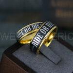 Ride or Die Rings, Ride or Die, Ride or Die Wedding Rings, Ride or Die Wedding Bands, Black Wedding Rings, Black Wedding Bands, Biker Rings - Image 3