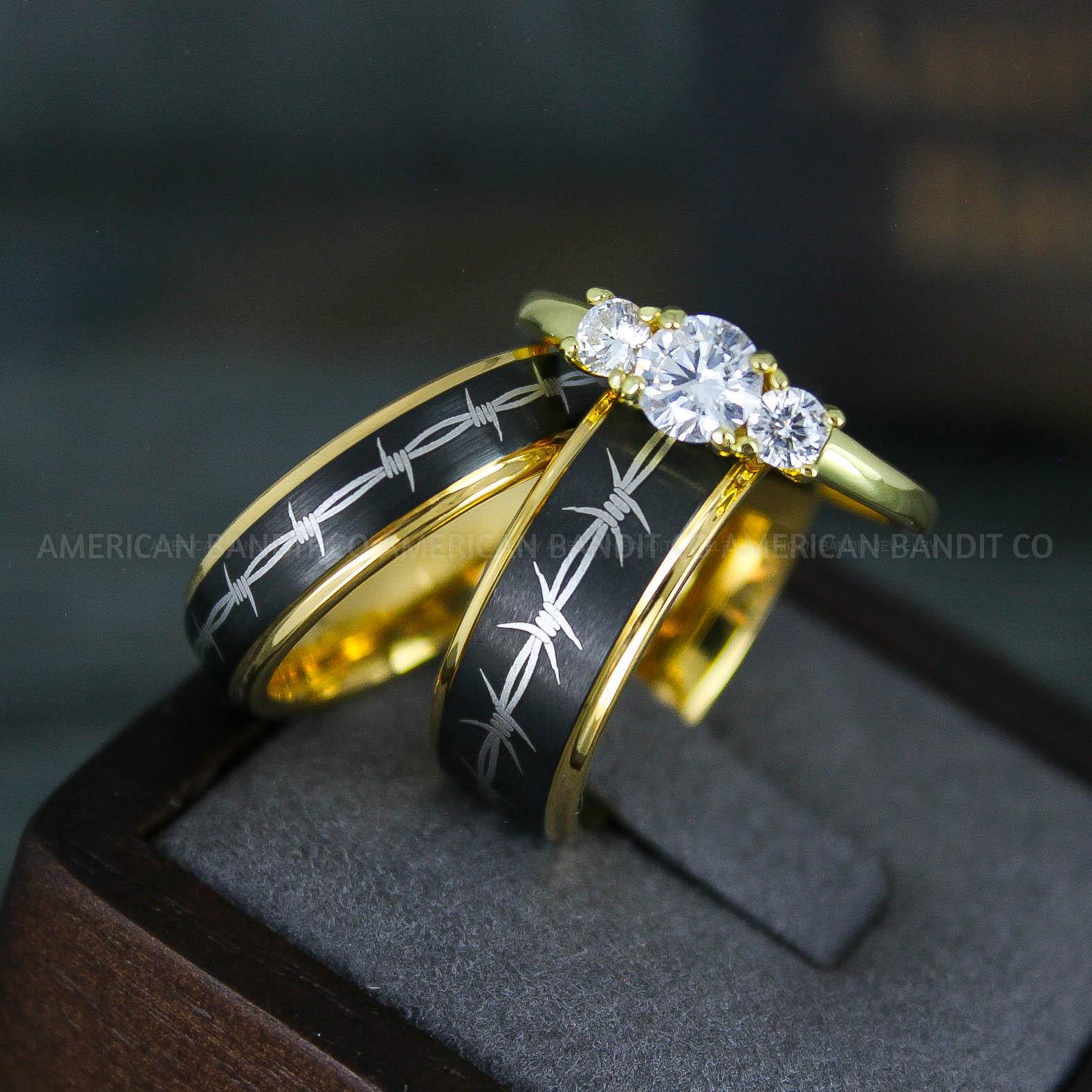 IMG_6187 Barb Wire Ring, Barbed Wire Ring, Barb Wire Wedding Ring, Couple Rings, Biker Rings - Image 1