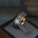Elvish Rings, Elvish Wedding Rings, Elvish Wedding Bands, Elvish Jewelry, Gunmetal Wedding Rings - Image 3