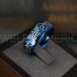 Zelda Rings, Zelda Wedding Rings, Gamer Rings, Gamer Jewelry, Zelda Wedding Bands, Gamer Wedding Rings, Blue Wedding Rings