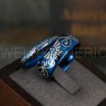 Zelda Rings, Zelda Wedding Rings, Gamer Rings, Gamer Jewelry, Zelda Wedding Bands, Gamer Wedding Rings, Blue Wedding Rings