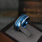 Elvish Rings, Elvish Wedding Rings, Elvish Wedding Bands, Elvish Jewelry, Blue Wedding Rings - Image 3