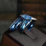 Elvish Rings, Elvish Wedding Rings, Elvish Wedding Bands, Elvish Jewelry, Blue Wedding Rings