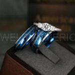 Elvish Rings, Elvish Wedding Rings, Elvish Wedding Bands, Elvish Jewelry, Blue Wedding Rings