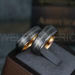 Elvish Rings, Elvish Wedding Rings, Elvish Wedding Bands, Elvish Jewelry, Gunmetal Wedding Rings
