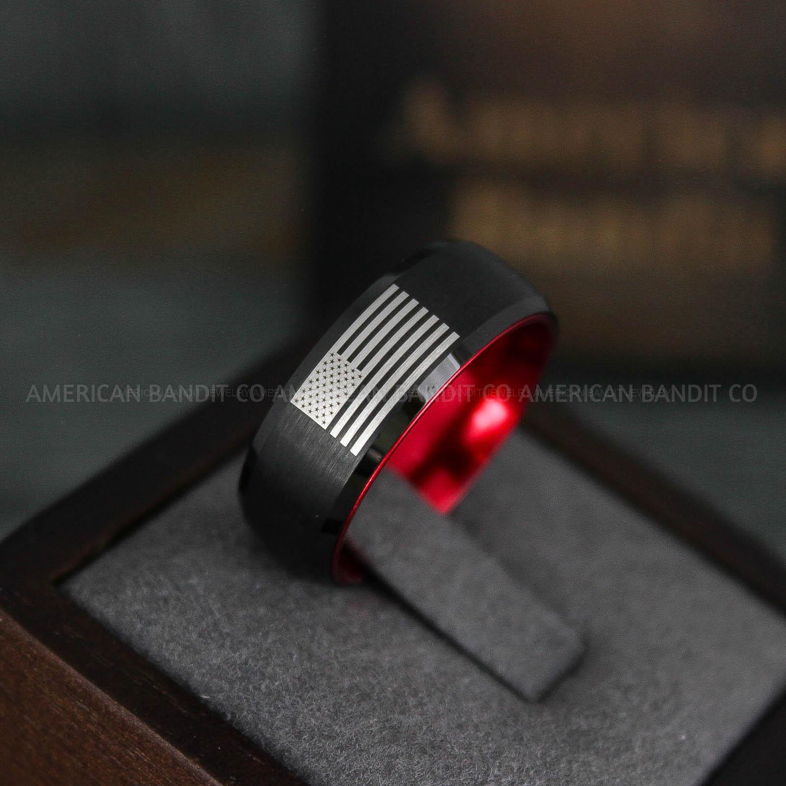 IMG_6235 American Flag Rings, Camo Rings, Army Rings, Military Rings, Military Jewelry - Image 1