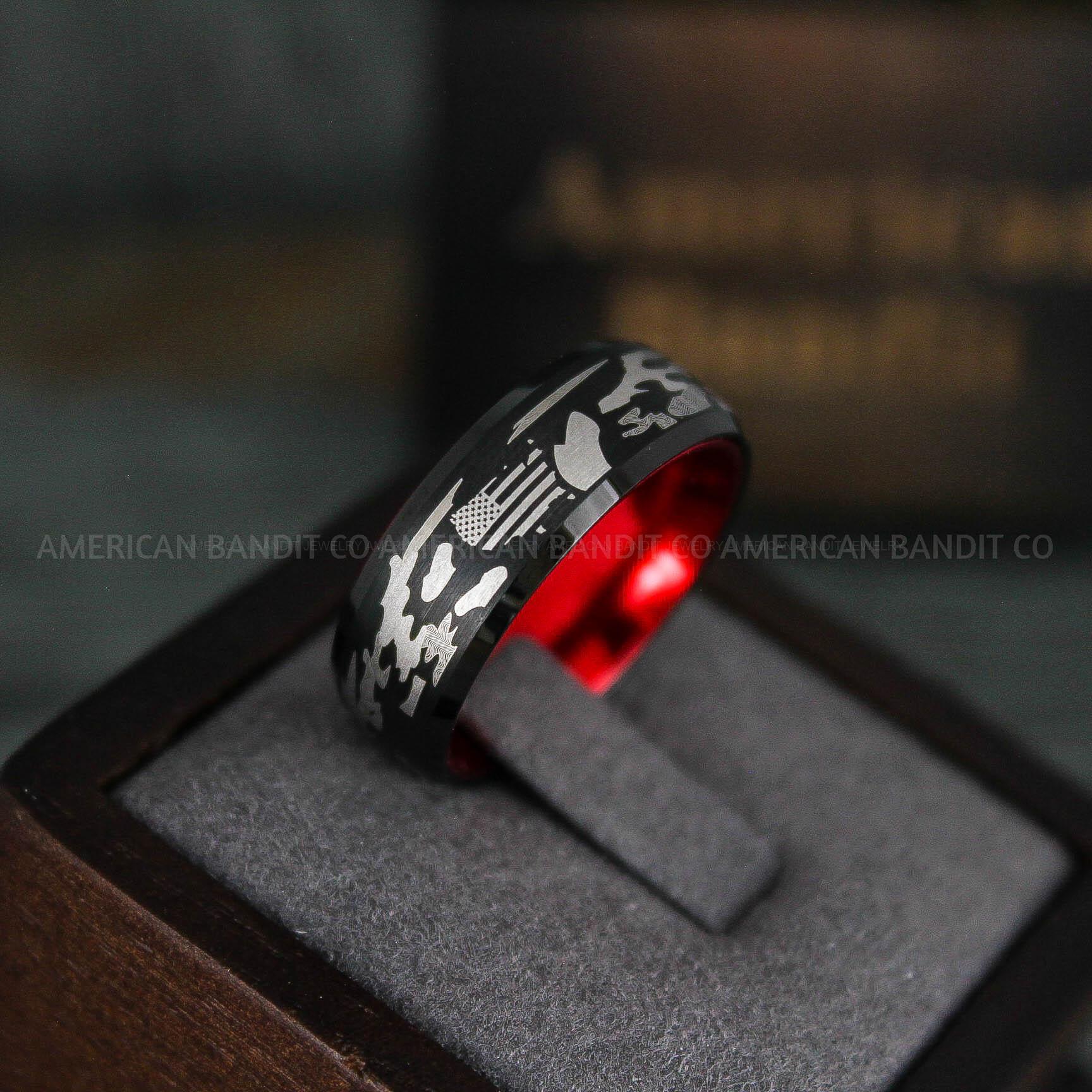 IMG_6241 American Flag Rings, Camo Rings, Army Rings, Military Rings, Military Jewelry - Image 1