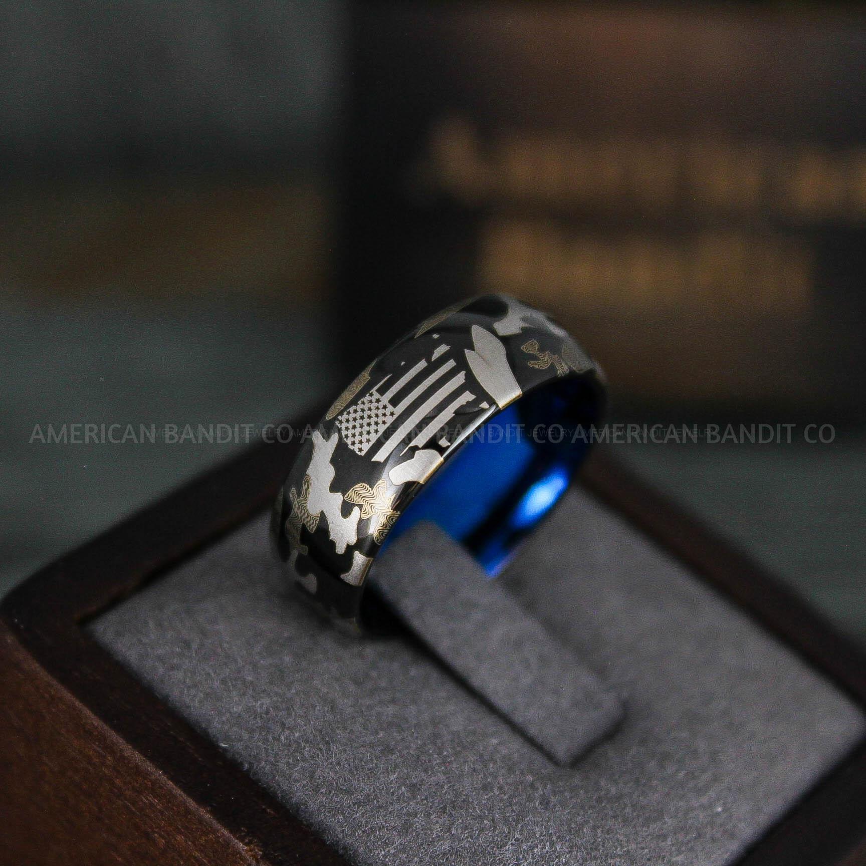 IMG_6245 American Flag Rings, Camo Rings, Army Rings, Military Rings, Military Jewelry - Image 1