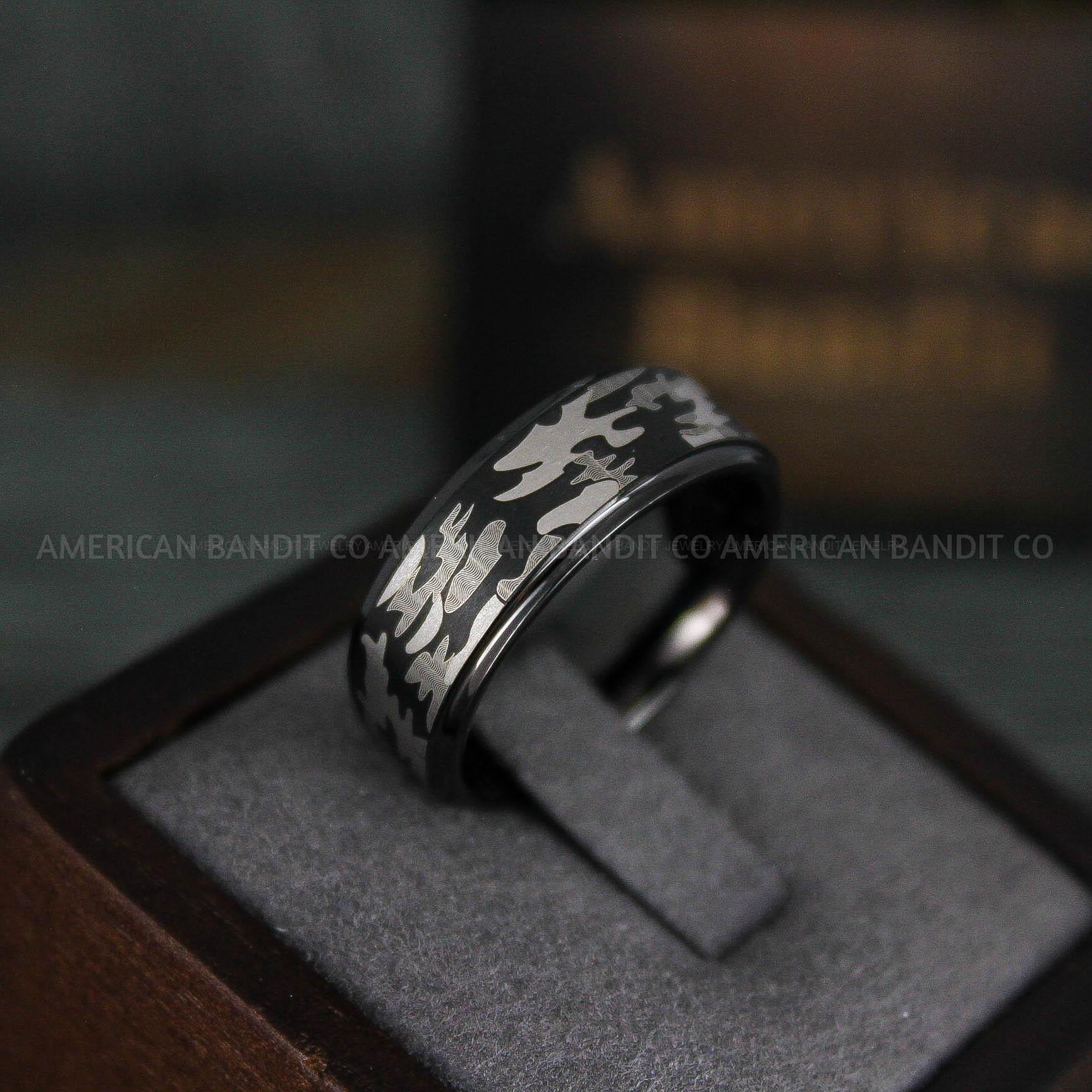 IMG_6248 American Flag Rings, Camo Rings, Army Rings, Military Rings, Military Jewelry - Image 1