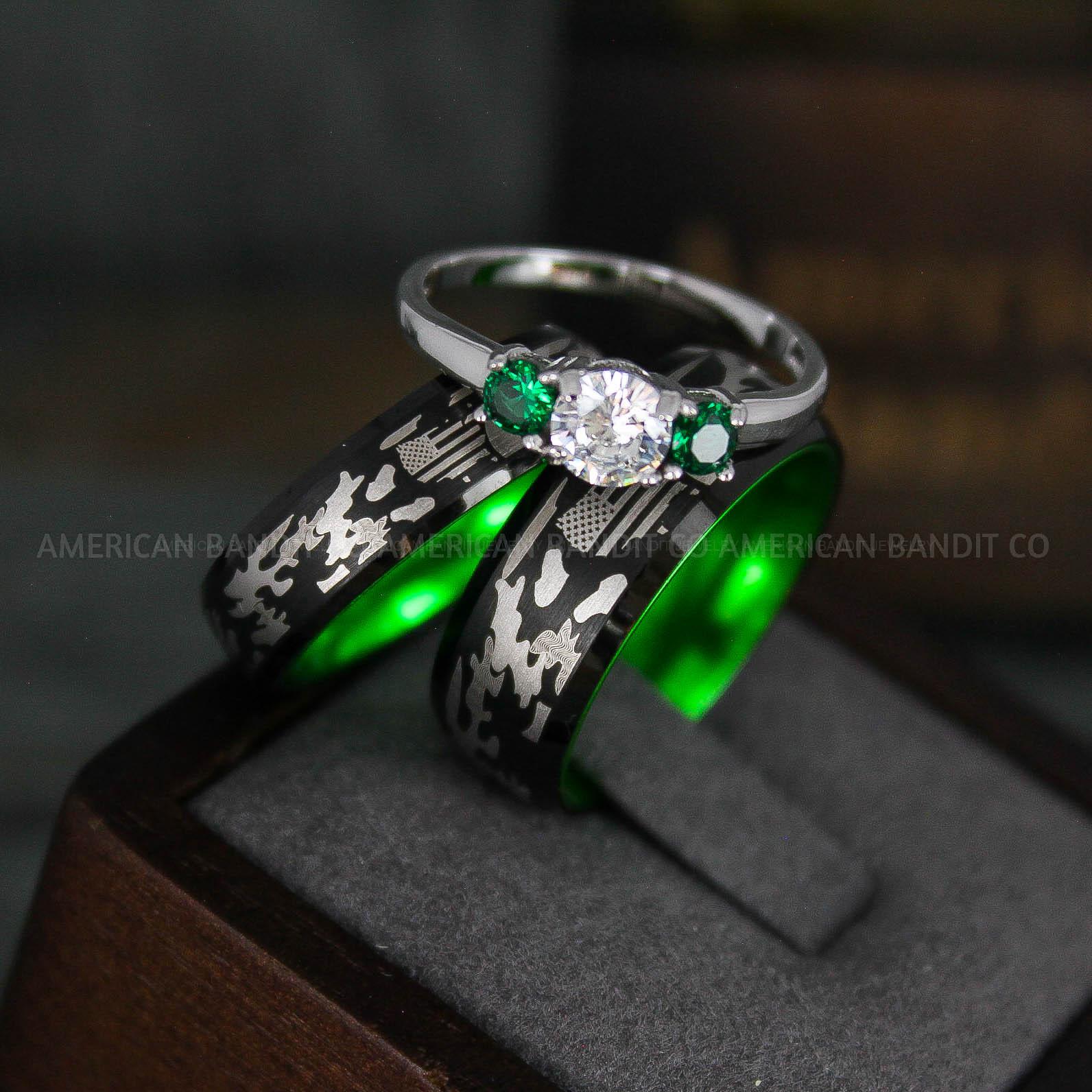 IMG_6266 American Flag Rings, Camo Rings, Army Rings, Military Rings, Military Jewelry - Image 1