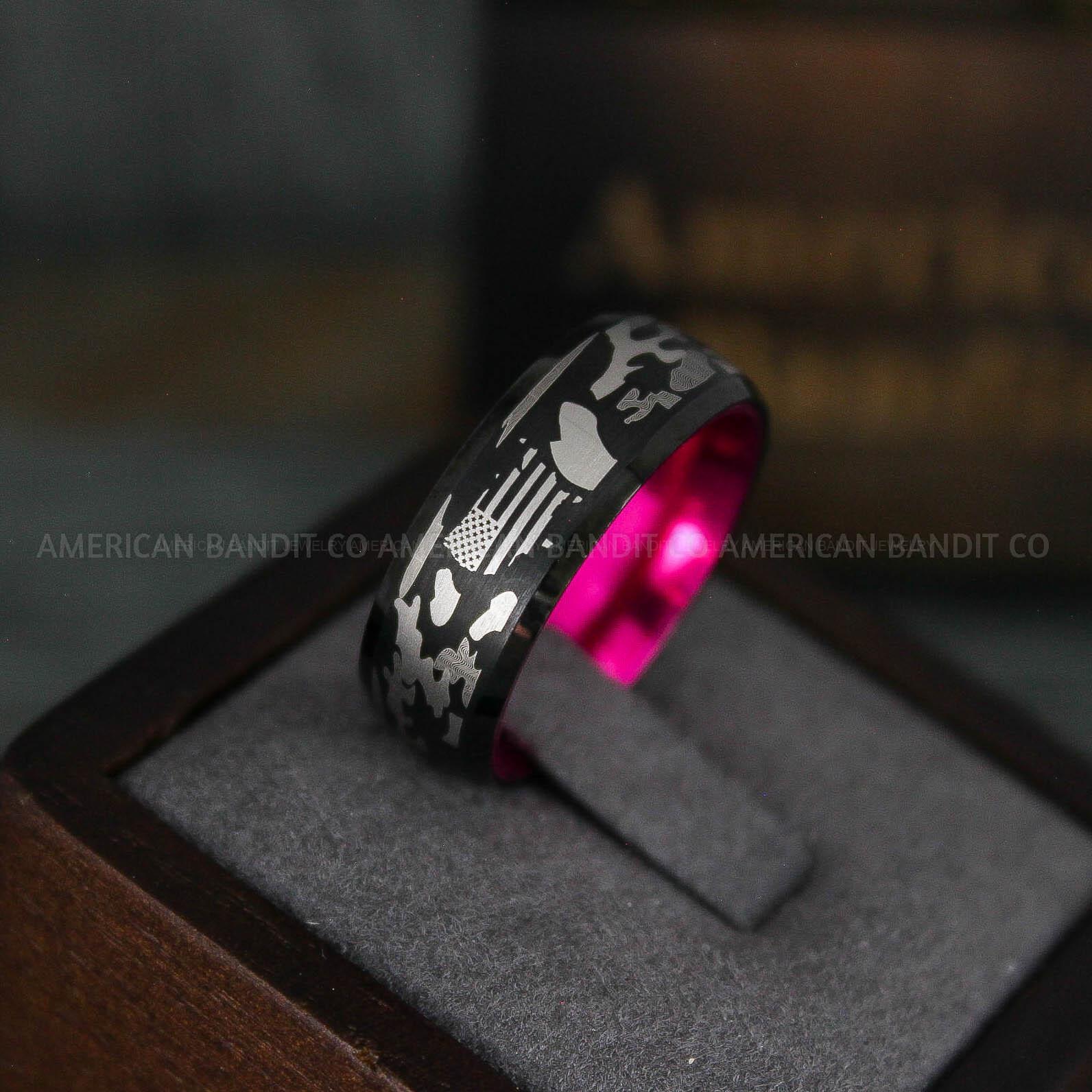 IMG_6271 American Flag Rings, Camo Rings, Army Rings, Military Rings, Military Jewelry - Image 1