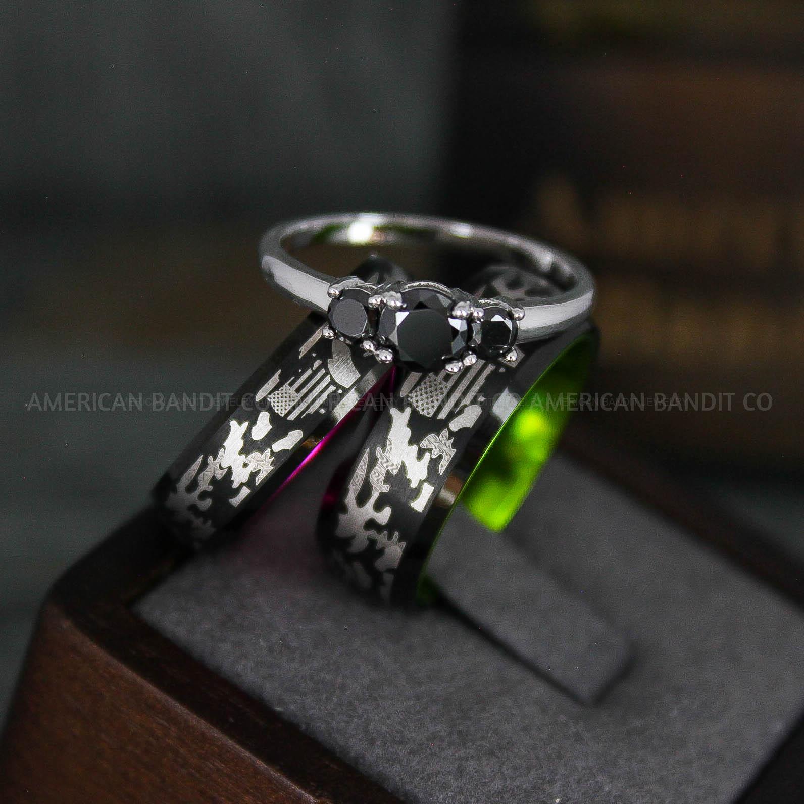 IMG_6275 American Flag Rings, Camo Rings, Army Rings, Military Rings, Military Jewelry - Image 1