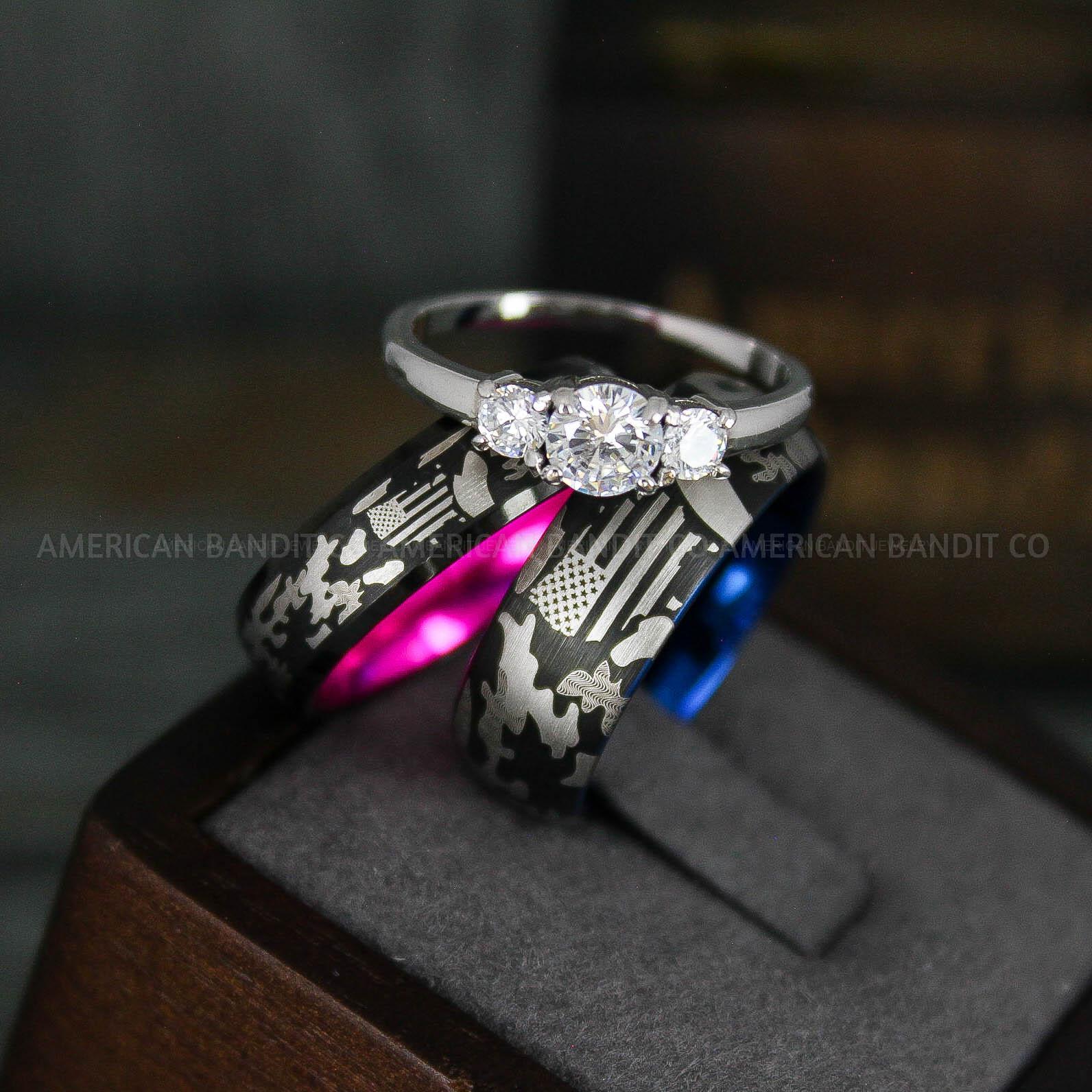 IMG_6280 American Flag Rings, Camo Rings, Army Rings, Military Rings, Military Jewelry - Image 1