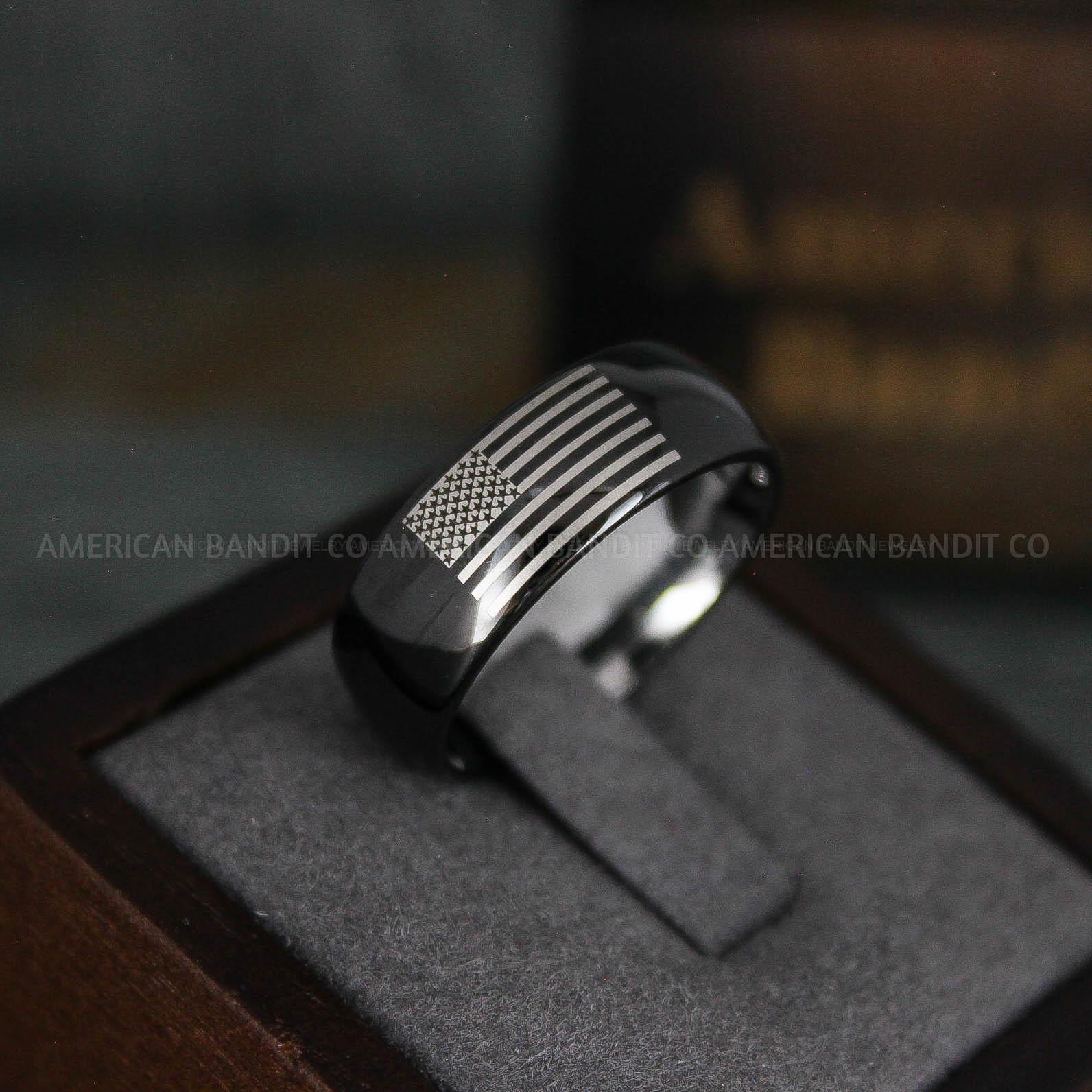 IMG_6289 American Flag Rings, Camo Rings, Army Rings, Military Ring, Military Jewelry, Army Couple, Army Wife, Army Husband, Military Wife - Image 1