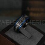 Banded Together Rings, Couple Rings, Black Wedding Bands, Matching Wedding Rings - Image 2