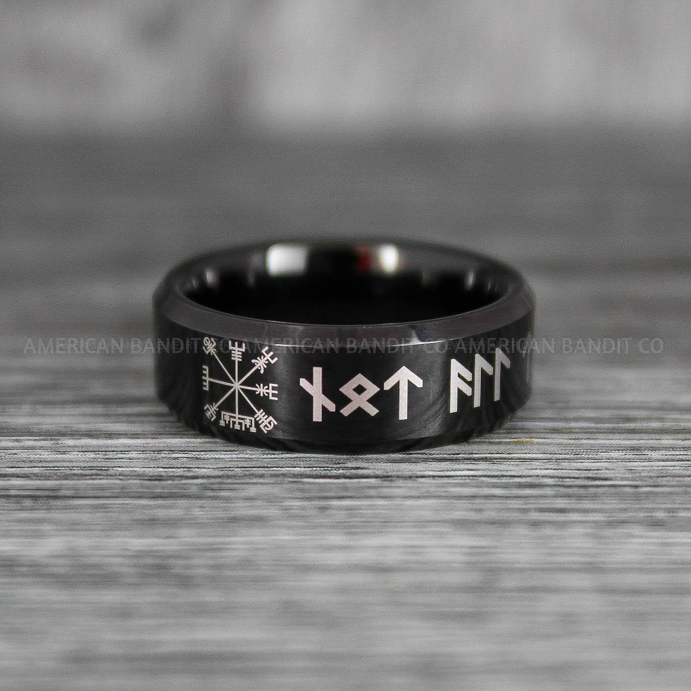 IMG_6326 Viking Ring, Vikings Jewelry, Norsemen Ring, Nordic Runes Ring, Vikings Wedding Ring, Vikings Wedding Band, Runes Wedding Ring, Nordic Rings - Image 1