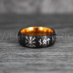 Viking Ring, Vikings Jewelry, Norsemen Ring, Nordic Runes Ring, Vikings Wedding Ring, Vikings Wedding Band, Runes Wedding Ring, Nordic Rings - Image 3