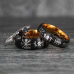 Viking Ring, Vikings Jewelry, Norsemen Ring, Nordic Runes Ring, Vikings Wedding Ring, Vikings Wedding Band, Runes Wedding Ring, Nordic Rings