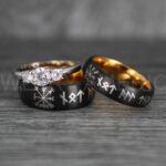 Viking Ring, Vikings Jewelry, Norsemen Ring, Nordic Runes Ring, Vikings Wedding Ring, Vikings Wedding Band, Runes Wedding Ring, Nordic Rings