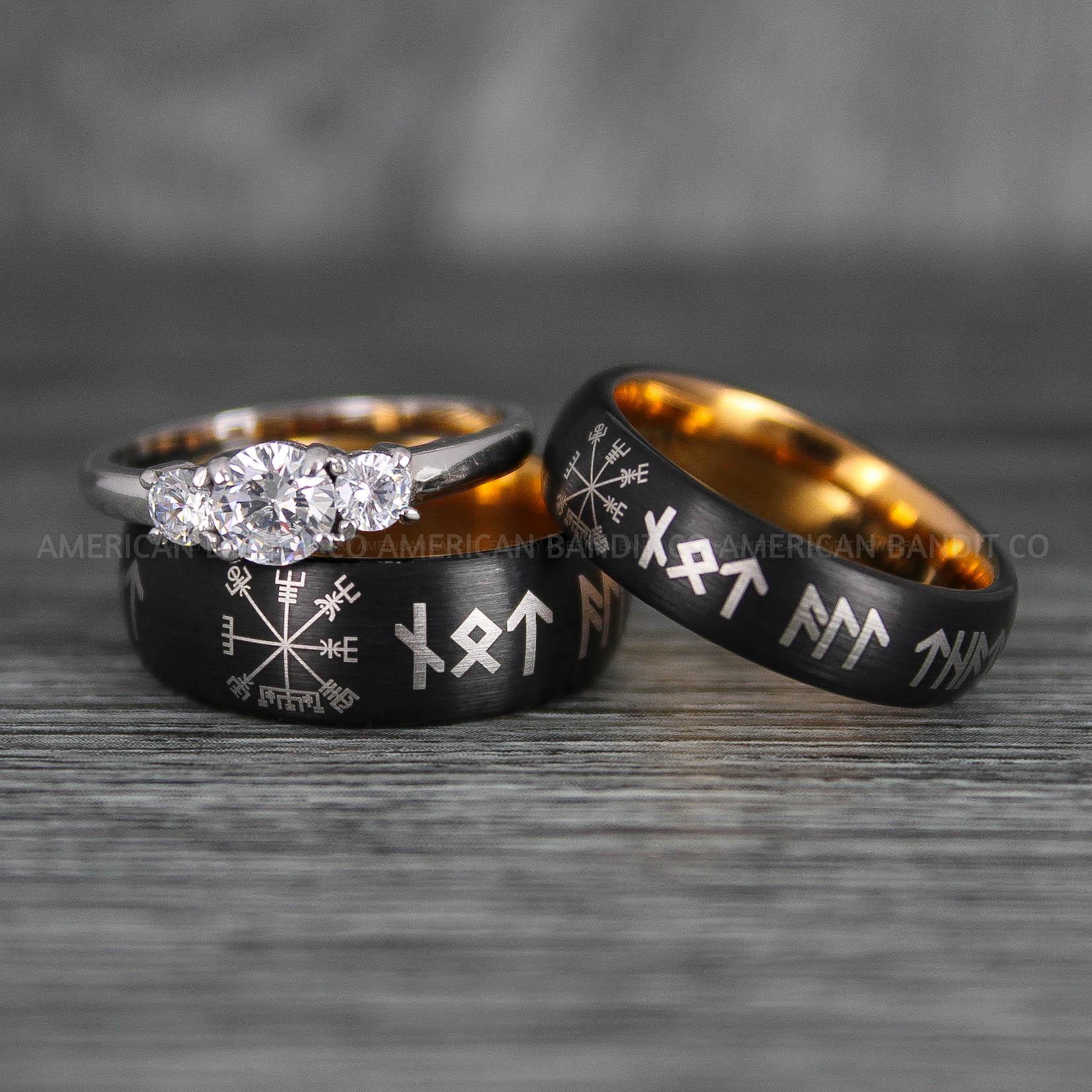 IMG_6332 Viking Ring, Vikings Jewelry, Norsemen Ring, Nordic Runes Ring, Vikings Wedding Ring, Vikings Wedding Band, Runes Wedding Ring, Nordic Rings - Image 1
