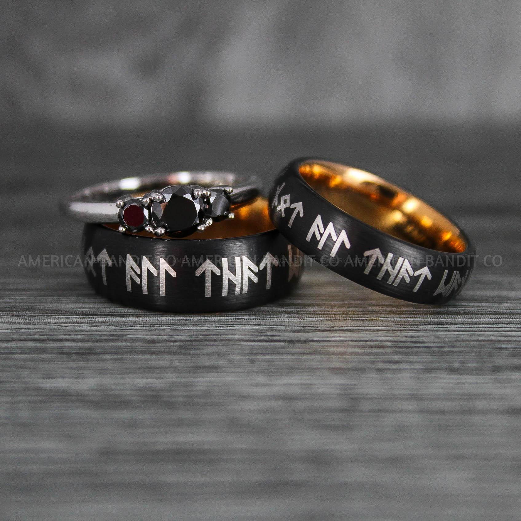 IMG_6335 Viking Ring, Vikings Jewelry, Norsemen Ring, Nordic Runes Ring, Vikings Wedding Ring, Vikings Wedding Band, Runes Wedding Ring, Nordic Rings - Image 1