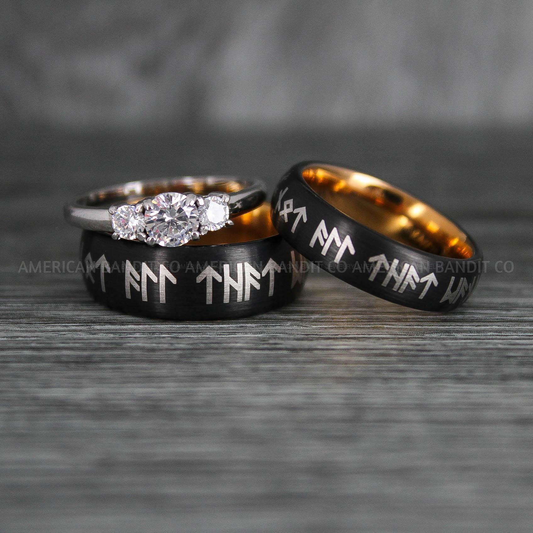 IMG_6336 Viking Ring, Vikings Jewelry, Norsemen Ring, Nordic Runes Ring, Vikings Wedding Ring, Vikings Wedding Band, Runes Wedding Ring, Nordic Rings - Image 1