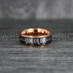 Ride or Die Rings, Ride or Die, Ride or Die Wedding Rings, Ride or Die Wedding Bands, Black Wedding Rings, Black Wedding Bands, Biker Rings - Image 3