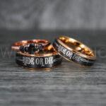 Ride or Die Rings, Ride or Die, Ride or Die Wedding Rings, Ride or Die Wedding Bands, Black Wedding Rings, Black Wedding Bands, Biker Rings