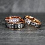 Ride or Die Rings, Ride or Die, Ride or Die Wedding Rings, Ride or Die Wedding Bands, Black Wedding Rings, Black Wedding Bands, Biker Rings