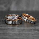 Ride or Die Rings, Ride or Die, Ride or Die Wedding Rings, Ride or Die Wedding Bands, Black Wedding Rings, Black Wedding Bands, Biker Rings