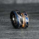 Ocean Wave Rings, Couple Rings, Wave Rings, Beach Jewelry, Beach Wedding Rings, Summer Wedding Rings - Image 5