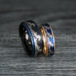 Ocean Wave Rings, Couple Rings, Wave Rings, Beach Jewelry, Beach Wedding Rings, Summer Wedding Rings - Image 4