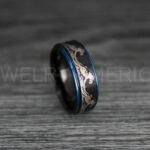 Ocean Wave Rings, Couple Rings, Wave Rings, Beach Jewelry, Beach Wedding Rings, Summer Wedding Rings - Image 3