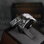 Star Trek Rings, Star Trek Wedding Bands, Black Star Trek Wedding Rings, Star Trek Wedding Rings, Star Trek Jewelry