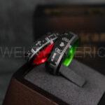 Mario Rings, Couple Rings, Mario Brothers Wedding Rings, Gamer Rings, Gamer Jewelry, Mario Wedding Bands, Gamer Wedding Rings