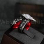 Mario Rings, Couple Rings, Mario Brothers Wedding Rings, Gamer Rings, Gamer Jewelry, Mario Wedding Bands, Gamer Wedding Rings