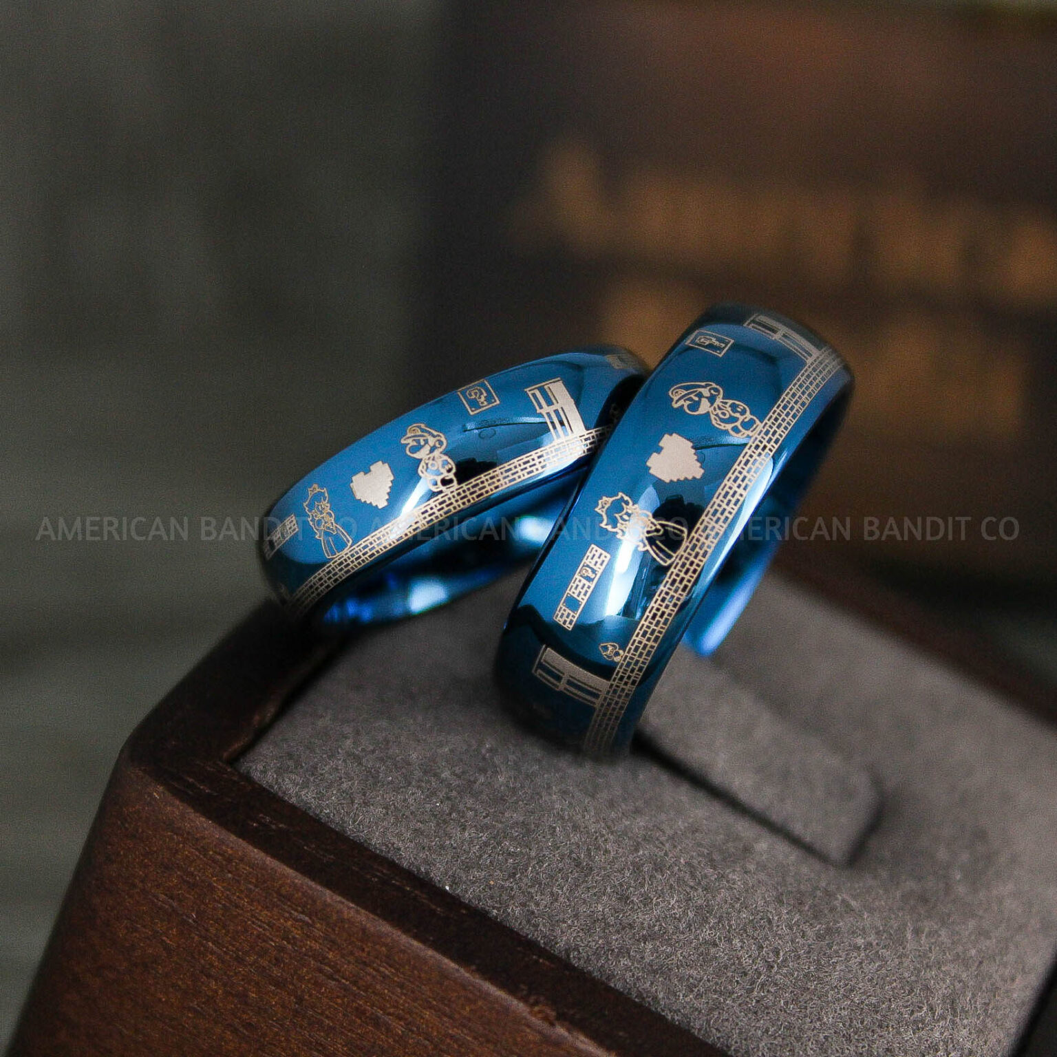 Mario Rings, Couple Rings, Mario Brothers Wedding Rings, Gamer Rings ...