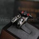Mario Rings, Couple Rings, Mario Brothers Wedding Rings, Gamer Rings, Gamer Jewelry, Mario Wedding Bands, Gamer Wedding Rings