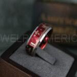 Mario Ring, Mario Brothers Wedding Ring, Gamer Ring, Gamer Jewelry, Mario Wedding Band, Gamer Wedding Ring - Image 4