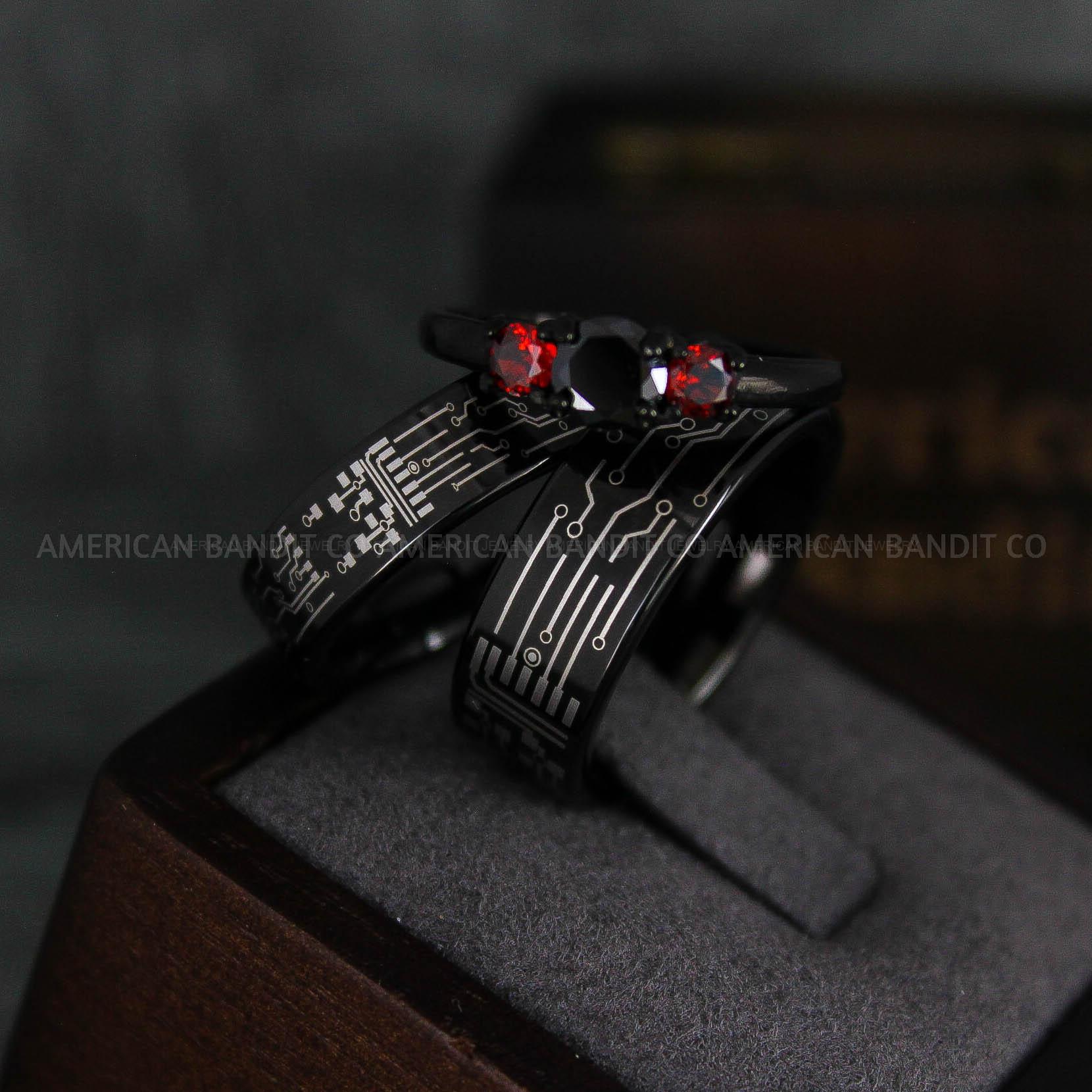IMG_6547 Circuit Board Rings, Circuit Board Wedding Bands, Gamer Rings, Gamer Wedding Bands - Image 1