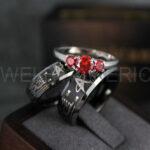 Star Trek Rings, Star Trek Wedding Bands, Black Star Trek Wedding Rings, Star Trek Wedding Rings, Star Trek Jewelry