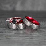 Til Valhalla Rings, Viking Rings, Runes Rings, Vegvísir Ring, Nordic Rings, Norsemen Rings, Nordic Runes Rings, Silver Tungsten Bands - Image 3