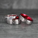 Til Valhalla Rings, Viking Rings, Runes Rings, Vegvísir Ring, Nordic Rings, Norsemen Rings, Nordic Runes Rings, Silver Tungsten Bands