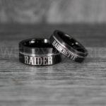 Raiders Ring, Raider Ring, Raiderette Ring, Couple Rings, Couple Wedding Rings, Couple Wedding Bands - Image 2