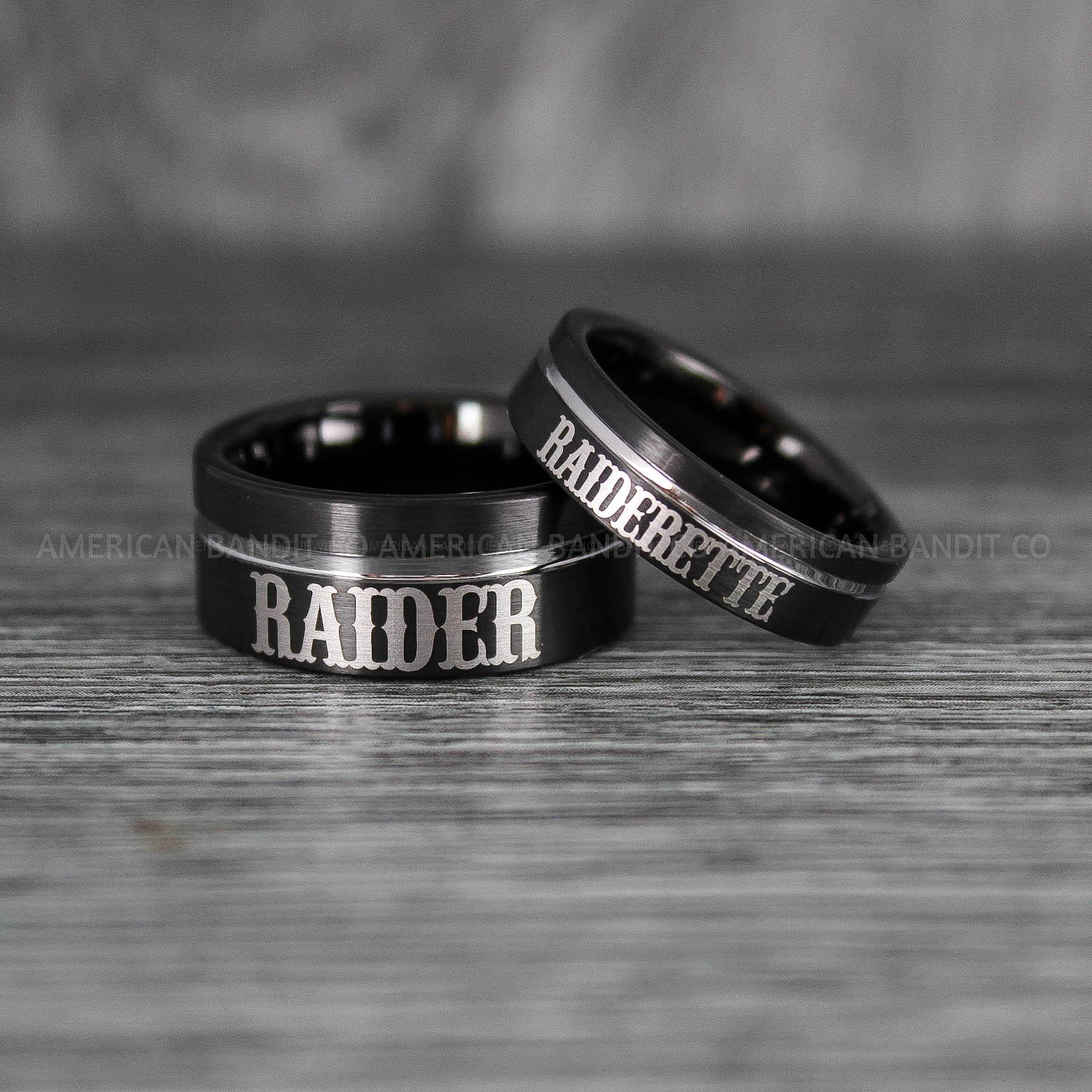 IMG_6616 Raiders Ring, Raider Ring, Raiderette Ring, Couple Rings, Couple Wedding Rings, Couple Wedding Bands - Image 1