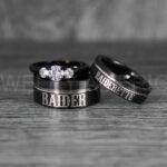 Raiders Ring, Raider Ring, Raiderette Ring, Couple Rings, Couple Wedding Rings, Couple Wedding Bands