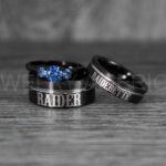 Raiders Ring, Raider Ring, Raiderette Ring, Couple Rings, Couple Wedding Rings, Couple Wedding Bands