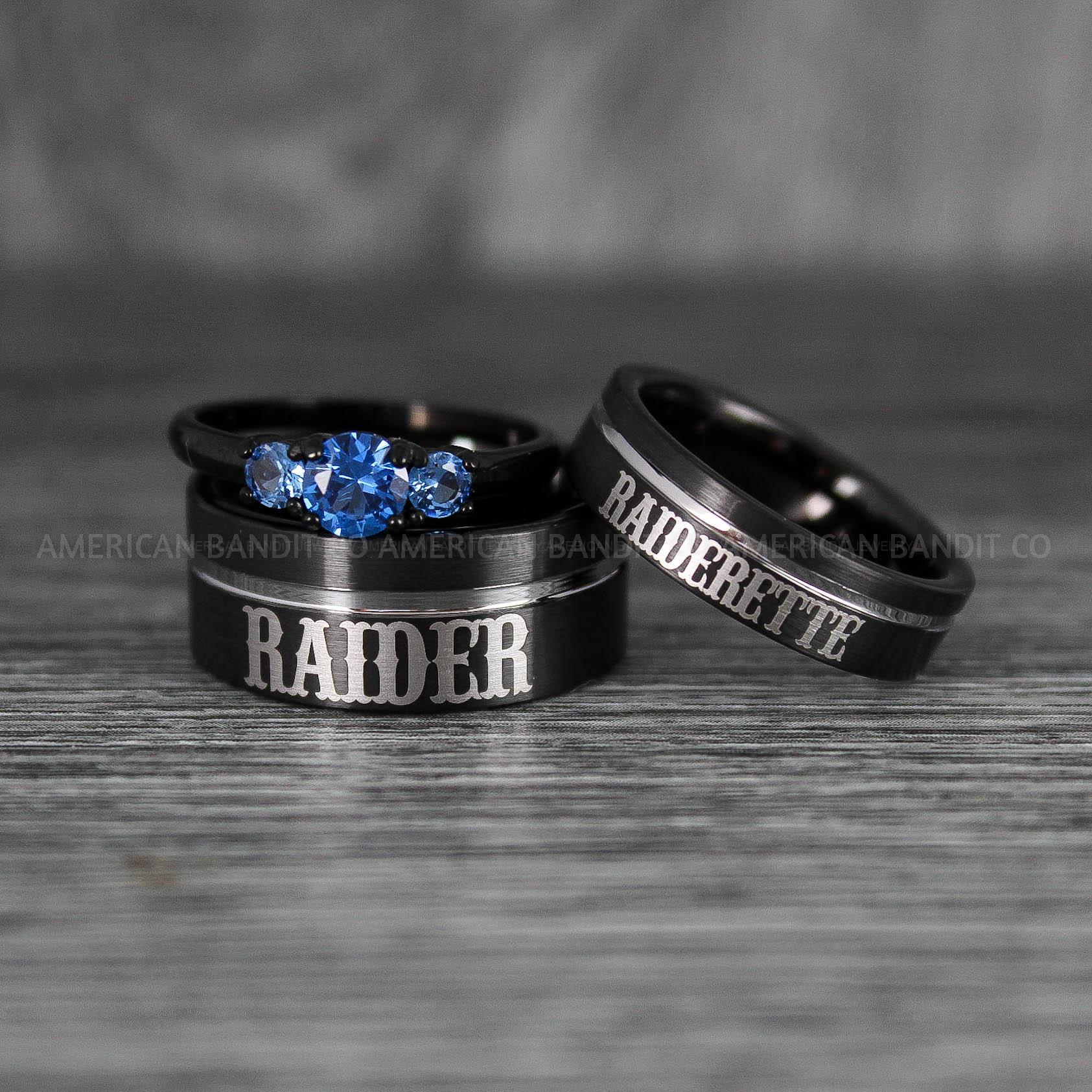 IMG_6620 Raiders Ring, Raider Ring, Raiderette Ring, Couple Rings, Couple Wedding Rings, Couple Wedding Bands - Image 1