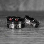 Raiders Ring, Raider Ring, Raiderette Ring, Couple Rings, Couple Wedding Rings, Couple Wedding Bands